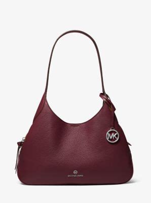 michael michael kors kelsey large pebbled leather shoulder bag|Michael Kors mercer best badger.